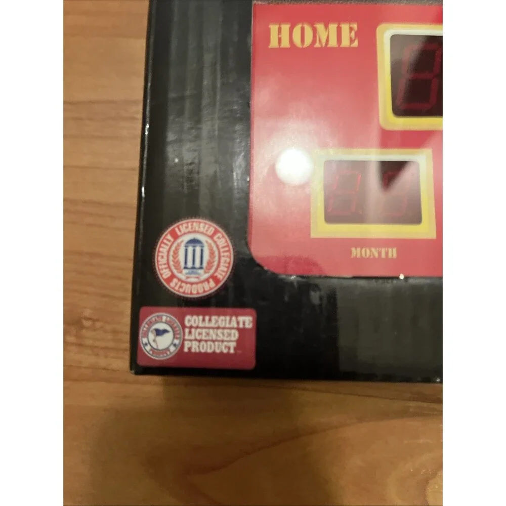 Maryland University Terrapins Digital Alarm Clock Scoreboard Multicolor